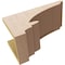Ekena Millwork 8"W x 16"D x 8"H Wide Diane Rough Cedar Woodgrain TimberThane Corbel, Primed Tan CORUR08X16X08DIARCPR - alternate 2